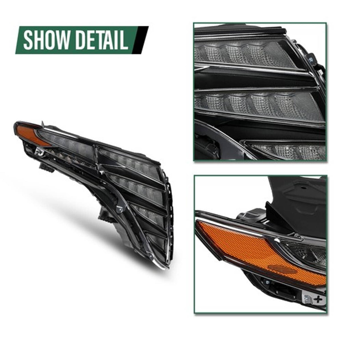 Solid Spare Fit For 2021-2024 Hyundai Tucson Passenger Side LED DRL Headlight 92208CW010
