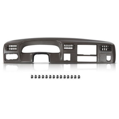 Solid Spare Fit For 1999-2004 Ford F250 F350 Dash Instrument Cluster Radio Trim Bezel Gray