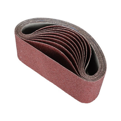 Solid Spare 10 - PACK, 4" X 24", 36-GRIT, PREMIUM A/O, X-WEIGHT SANDING BELTS