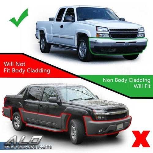 Solid Spare Fit For 2003-2006 Chevy Silverado Clear/Black Headlights+Smoke Tail Lights