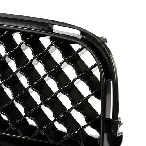 Solid Spare For 2005-2010 Scion tC Black ABS Front Upper and Lower Hood Grille Mesh Grill