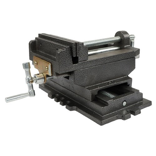 Solid Spare Machine Heavy Duty Cross Drill Press Vise Slide Metal Milling 6" 2 Way Clamp