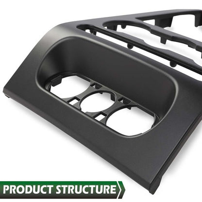 Solid Spare Fit For 2004-2008 Ford F-150 Center Dash Panel Radio Stereo Control Bezel Black