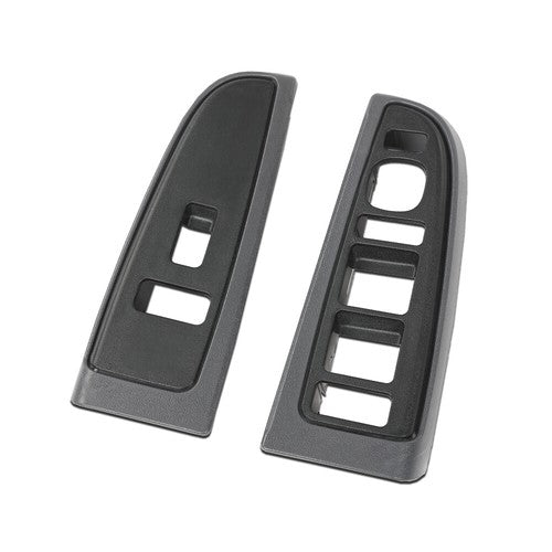 Solid Spare Front Window Switch Bezel Set Gray Fit For 03-07 Chevy Silverado GMC Sierra