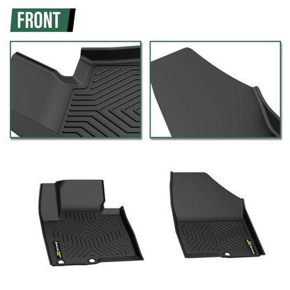 Solid Spare Fit For 2013-2018 Hyundai Santa Fe All Weather TPE Floor Mats+Cargo Liner