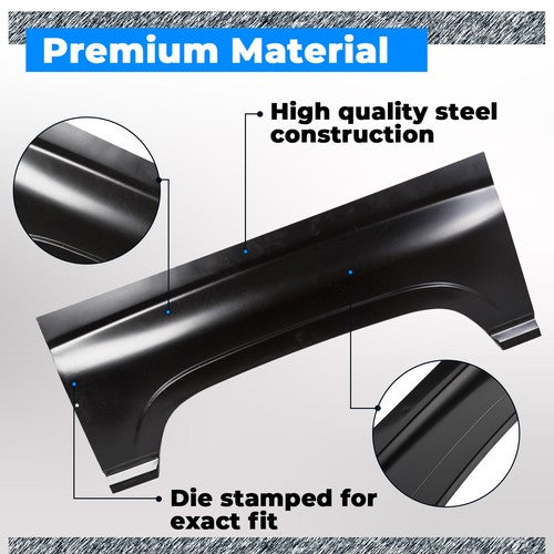 Solid Spare For 1994-2001 Dodge Ram Rear Upper Wheel Arch Repair Panel Sections Both Sides