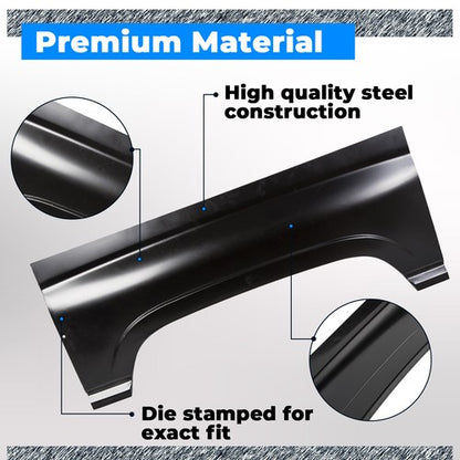 Solid Spare For 1994-2001 Dodge Ram Rear Upper Wheel Arch Repair Panel Sections Both Sides