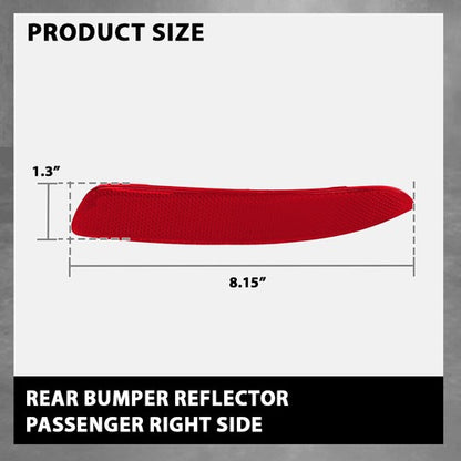 Solid Spare Fit For 07-13 BMW X5 E70 Right Passenger Side Rear Bumper Reflector Light Red