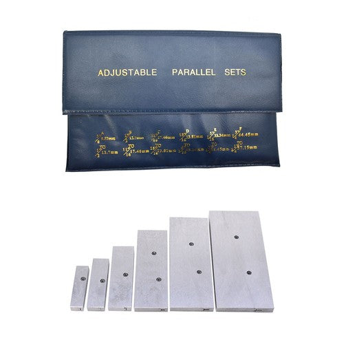 Solid Spare 3/8" - 2-1/4" Adjustable Parallel Set Precision Parallel Measurement 6 Pcs/Set