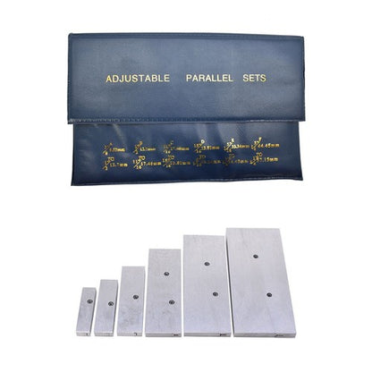Solid Spare 3/8" - 2-1/4" Adjustable Parallel Set Precision Parallel Measurement 6 Pcs/Set
