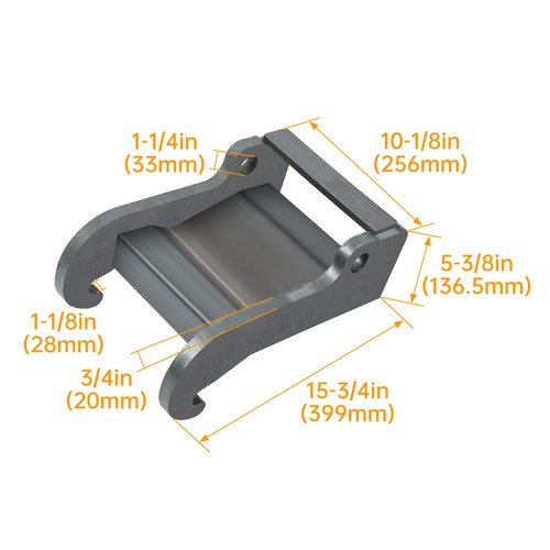 Solid Spare Quick Attachment Excavator Coupler Bracket For Bobcat X-change E Series E26-E63