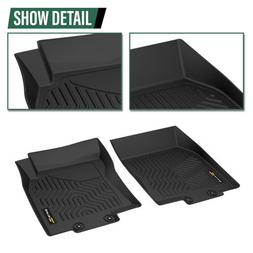 Solid Spare TPE Floor Mats Fit For 2014-2020 Nissan Rogue All Weather Protection Liners