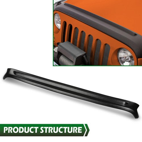 Solid Spare Hood Bug Deflector Guard Fit For 2018-2022 Jeep Wrangler/2020-2022 Gladiator
