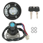 Solid Spare Motorcycle Fuel Tank Cap Ignition Lock Fit For Kawasaki KLR650 87-07 New