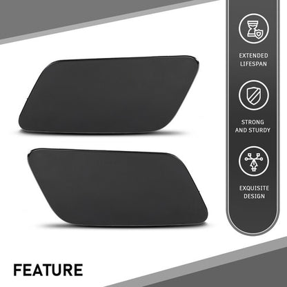 Solid Spare Fit For 2013-2016 Audi A3 Headlight Washer Cover Left+Right 8V3955275 8V3955276