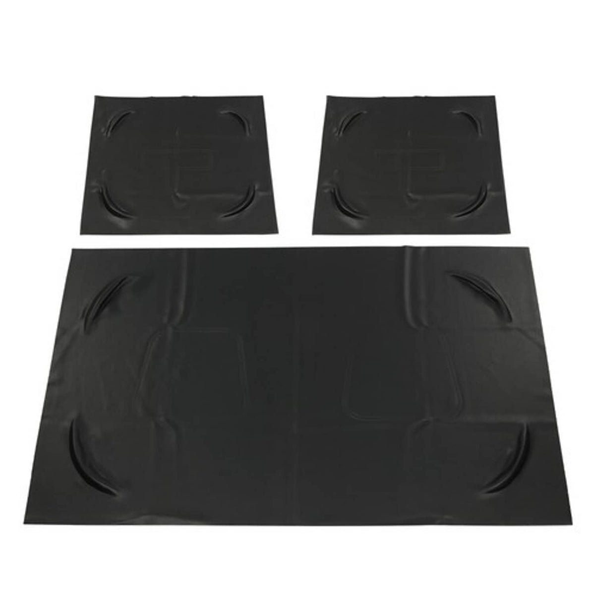 Solid Spare Fit For 1982-2000 PRE-2000 DS Golf Cart Black Club Car Front PU Seat Covers 3Pcs