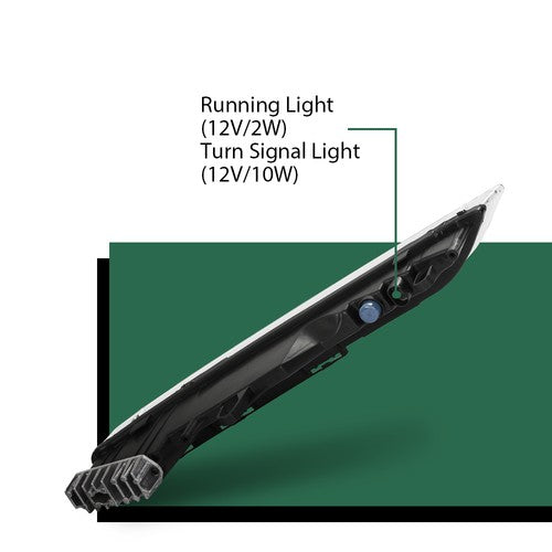 Solid Spare LED DRL Fog Light Daytime Running Lamp Left Fit For 15-18 Porsche Cayenne 958