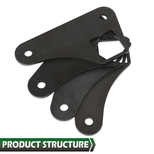 Solid Spare Parallel 4 Link Tabs 2" Square Tubing Air Ride Brackets Ladder Bar Mounting