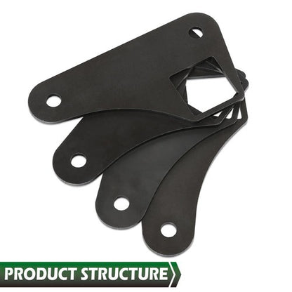 Solid Spare Parallel 4 Link Tabs 2" Square Tubing Air Ride Brackets Ladder Bar Mounting