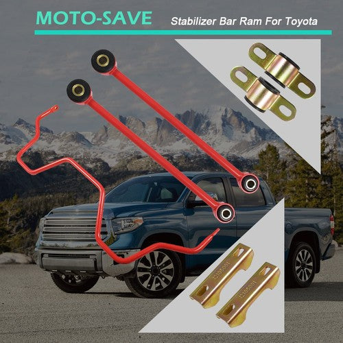 Solid Spare New Red Rear Suspension Sway Bar Kit For Toyota Tundrar 07-20 4.6L5.7L Series