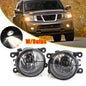 Fog Lights For Nissan Armada 2008-2015 Clear Lens Bumper Lamp W/Bulbs RH LH Pair
