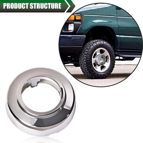 Solid Spare Fit For 94-97 Ford F250 F350 Super Duty Truck Front 4x4 Wheel Center Cap Open