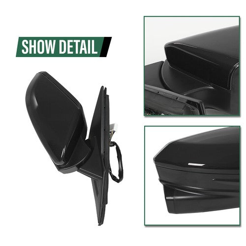 Solid Spare Fit For 16-20 Honda Civic 11 Pin Power Heated View Camera Mirror Passenger Side