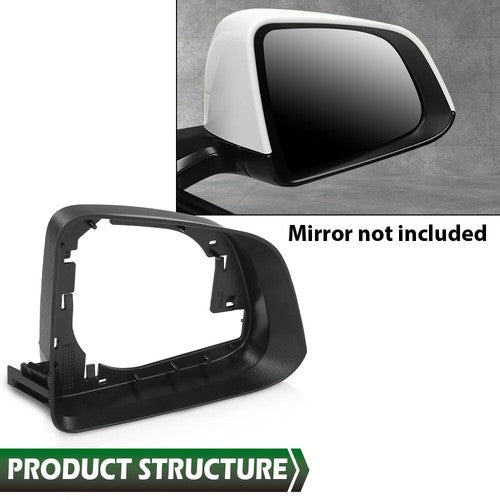 Solid Spare Door Wing Mirror Cover Trim Frame Fit For 2020-2023 Tesla Model Y Right Side