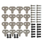 Solid Spare Stump Grinder Pocket & Teeth Kit For BARRETO SG30 with 2-1/4" Bolts 16pcs Tooth
