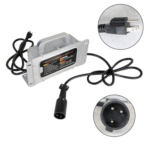Solid Spare Golf Cart For Club Car DS Precedent Battery Charger 48 Volt 15 Amp 3 Pin Round