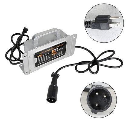 Solid Spare Golf Cart For Club Car DS Precedent Battery Charger 48 Volt 15 Amp 3 Pin Round