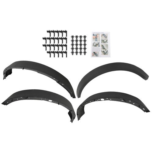 Solid Spare New Plastic Black Wide Wheel Lip Fender Flares Fit For Ford Bronco 2021-2024
