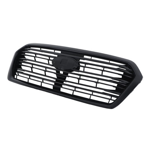 Solid Spare Gloss Black Plastic Front Upper Center Mesh Grille For Subaru Ascent 2019-2022
