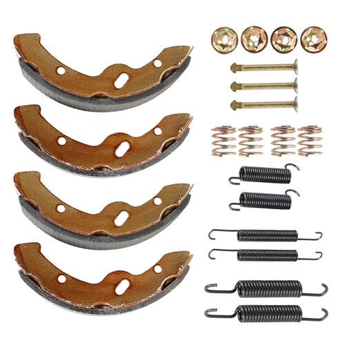 Solid Spare Golf Cart Brake Shoes& Spring Kit Fit For E-Z-GO TXT Medalist 1997-Up RXV 2008+