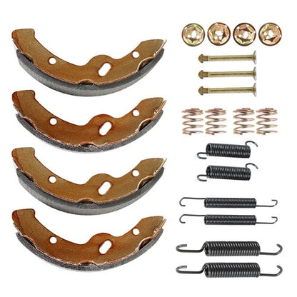 Solid Spare Golf Cart Brake Shoes& Spring Kit Fit For E-Z-GO TXT Medalist 1997-Up RXV 2008+