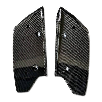 Pair Rear Bumper lip Spoiler Splitter Diffuser CF For 08-16 Nissan GTR GT-R R35