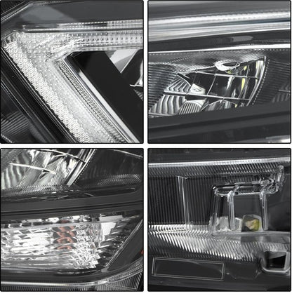 Solid Spare Chrome For Nissan Versa 2020-2021 LH/Driver Headlight Headlamp Clear Lens LED