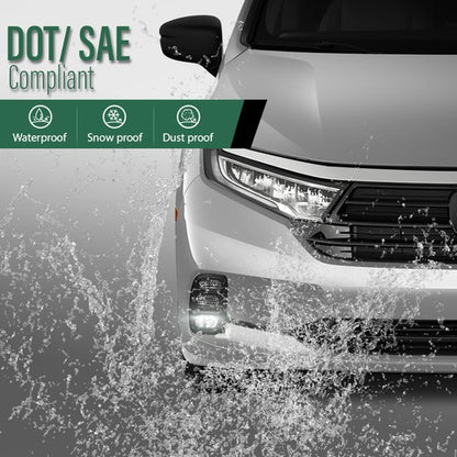 Solid Spare LED Fog Lights Fit For 2021 2022 2023 Honda Odyssey Switch Bezel Wires Relay