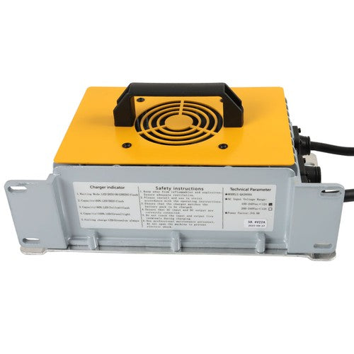 Solid Spare 58.4V 30A Lithium Battery Charger Golf Cart Waterproof For EZGO Yamaha Club Car