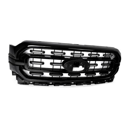 Glossy Black Front Bumper Grille Grill For 2021 2022 2023 Ford F-150 F150 XLT