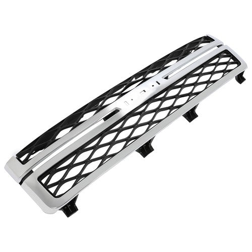 Solid Spare Grille Assembly For 2011-14 Silverado 2500 HD Silverado 3500 HD Black and Chrome