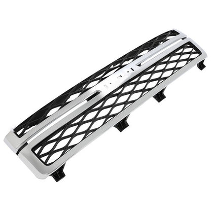 Solid Spare Grille Assembly For 2011-14 Silverado 2500 HD Silverado 3500 HD Black and Chrome