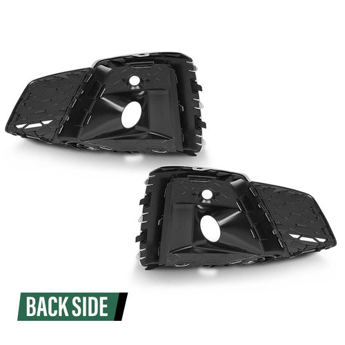 Solid Spare Front Bumper Fog Light Bezel Cover Left & Right Fit For 2020-2023 Audi A5 S5