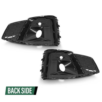 Solid Spare Front Bumper Fog Light Bezel Cover Left & Right Fit For 2020-2023 Audi A5 S5