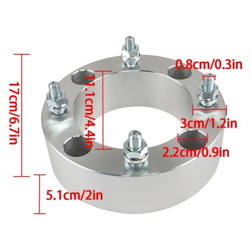 Solid Spare For ATV Can-am Maveric Commander Bombardier Kawasaki 2" 4x137 Wheel Spacers X4