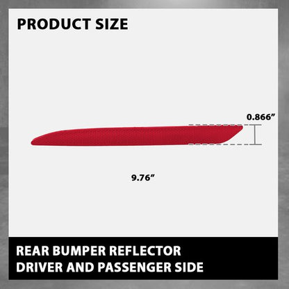 Solid Spare Fit For Mercedes Benz A S W222 W166 AMG Rear Left+Right Bumper Reflector Light