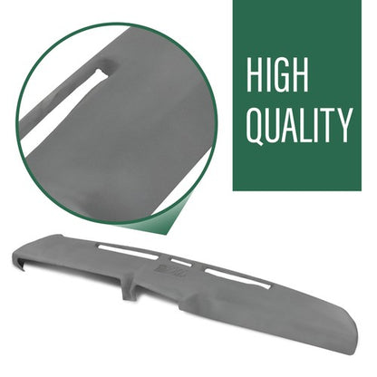 Solid Spare TPE Dashboard Dash Cover Gray Fit For 80-86 Ford F100 F150 F250 F350 Bronco