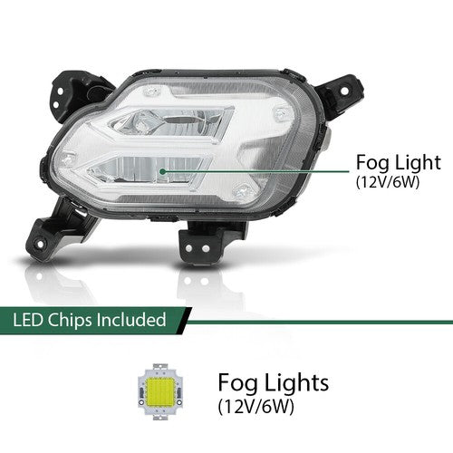 Solid Spare LED Daytime Running Light Fog Light Fit For 21-22 Kia Sorento Right Side