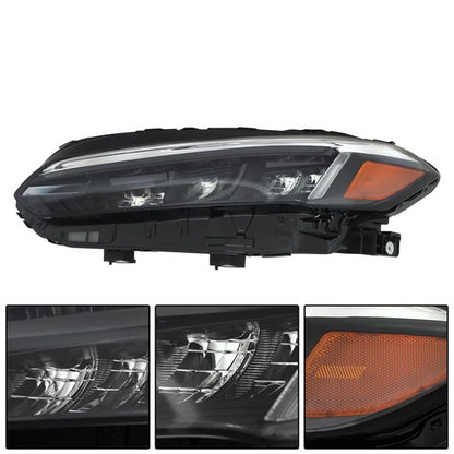 Solid Spare LH & RH Headlights For Honda Civic Sport Touring 2022-2023 LED Type Clear Lens