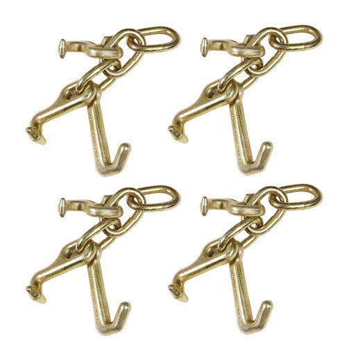 Solid Spare 4 Hook Tow Truck Car Hauler Trailer Auto Body Frame Hook WLL 4,700lb
